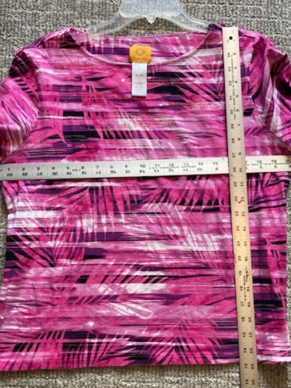 Ruby Rd. Pink Tropical Top - XL - Picture 6 of 6